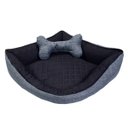 Ver imagem 1 de Cama Pet de Canto Luna Impermeável Média Chumbo