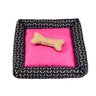 Cama Pet Simples Grande Preta Pink - 1
