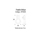 Ver imagem 4 de Puxador Ponto Antique Preto Zen Design Zp5404.24