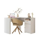 Ver imagem 1 de Mesa de Estudo em L com Gaveta e Armário Lateral para Quarto