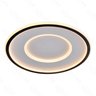 Plafon Led 40cm 49w 3500lm 3000k Bivolt Metal Preto e Silicone - 1