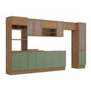 Ver imagem 5 de Cozinha Modulada Completa Botanic 8 Peças (3aéreos+2balcões+2paneleiros+1complemento) S/pia M651