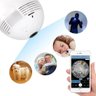 Câmera Lâmpada Espiã Wifi Hd Ip Led Panorâmica Vr 360º com Áudio . - 3
