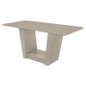 Mesa de Jantar Apogeu 170 Cm Off White Tampo com Vidro – Lopas - 1