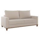 Ver imagem 2 de Estofado Gael Living 3 Lugares 2 Almofadas Soltas Linho Bronze - Casa Giulia