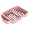 Escorredor de Louças para Pratos Copos Talheres - Rosa - 1