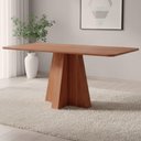 Ver imagem 2 de Mesa de Jantar 6 Lugares Tampo Mdf 160x80 Cm 20593 Cinamomo Molci