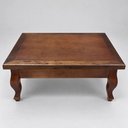 Ver imagem 2 de Mesa de Centro Sala Retangular 75x55 Luiz Xv Madeira Maciça Castanho