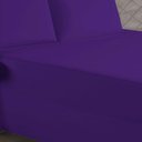 Ver imagem 2 de Jogo de Cama King Nobre 3 Peças Luva de Box 55cm de Altura Malha 100% Algodão - Roxo