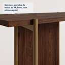 Ver imagem 6 de Aparador Sólis Moderno 2 Prateleiras MDF Avelã Dourado Rudnick