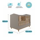 Ver imagem 7 de Quarto de Bebê Completo Berço Americano e Cômoda Permobili Baby Fendi/nature Permóbili Baby Comoda C