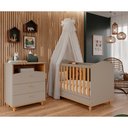 Ver imagem 1 de Quarto de Bebê Completo Berço Americano e Cômoda Permobili Baby Fendi/nature Permóbili Baby Comoda C