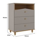 Ver mais imagens de Quarto de Bebê Completo Berço Americano e Cômoda Permobili Baby Fendi/nature Permóbili Baby Comoda C