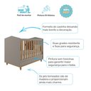 Ver imagem 4 de Quarto de Bebê Completo Berço Americano e Cômoda Permobili Baby Fendi/nature Permóbili Baby Comoda C