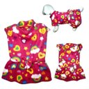 Ver imagem 1 de Roupas De Inverno Para Cães - Vestido Soft Rosa Colorido Gg