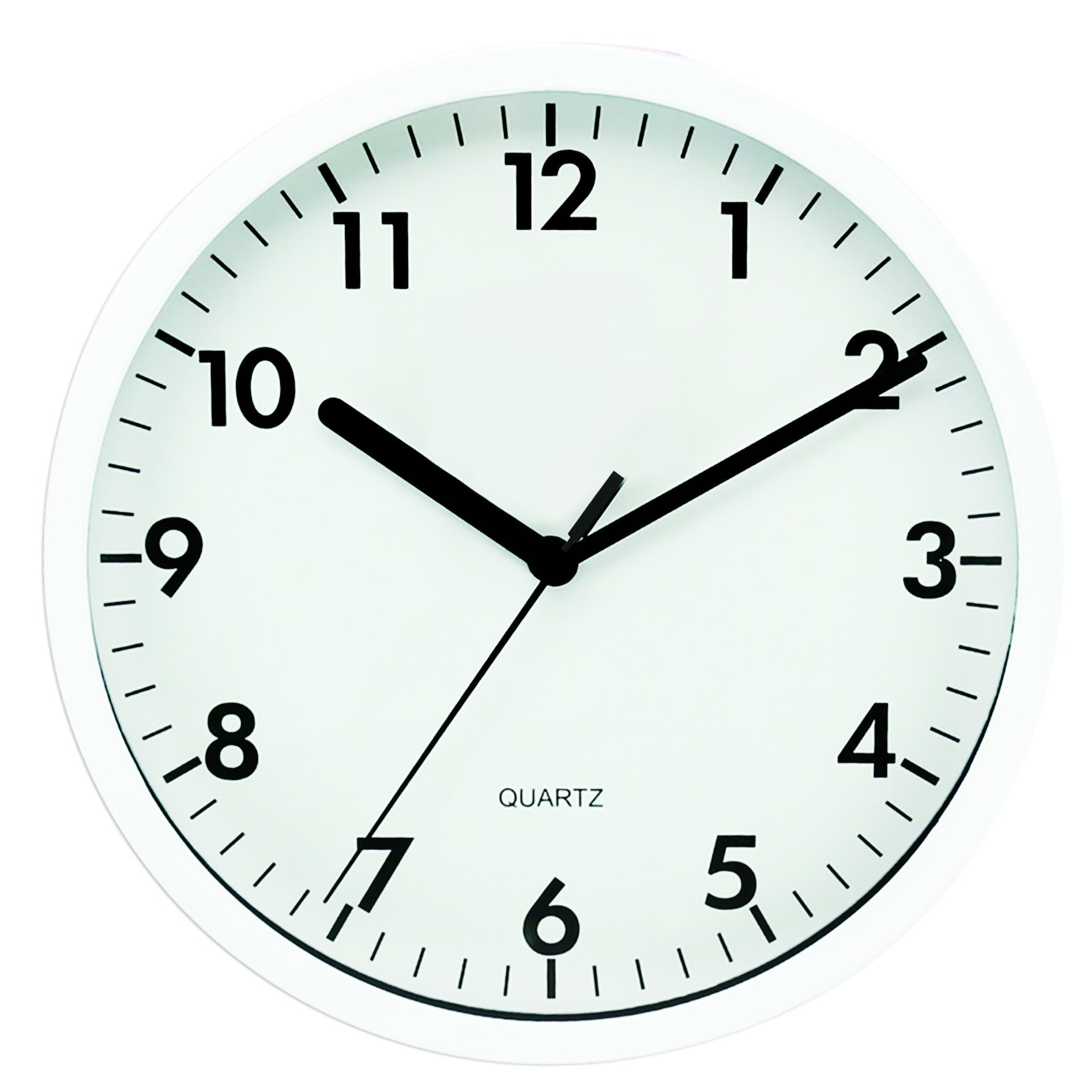 Relógio de parede Yazi 25cm:Branco