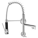 Ver imagem 2 de Torneira Cozinha Gourmet Parede Gatilho Spray Cromada