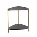 Ver imagem 2 de Mesa Lateral com Prateleira Orgânica Pé Metal Complementos