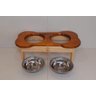 Comedouro Duplo Elevado Para Cães De Pequeno Porte - Osso P2 - 2