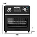 Ver imagem 3 de Forno Elétrico com Função de Fritadeira a Ar Bancada 10L 1000W Preto 220V