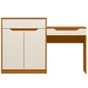 Ver imagem 7 de Penteadeira Escrivaninha com Espelho 2 Portas 1 Gaveta Treviso A04 Cinamomo Off White - Lyam Decor