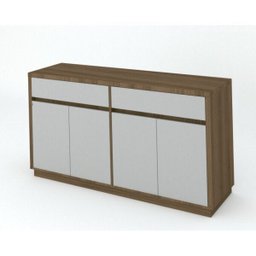 Balcão Ana com 4 Portas e 2 Gavetas New Ceval - 1