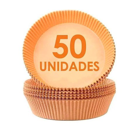 [50 Unidades] Formas Descartáveis para Assar Cozinhar Antiaderente para Airfryer