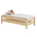Ver imagem 1 de Cama Dupla Solteiro Madeira Maciça com Estrado Rino Natural Idimex