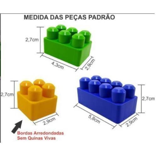 Brincando de Engenheiro Blocos de Montar na Fazenda 70 peças