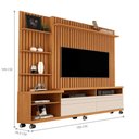Ver imagem 3 de Home para TV Lena 55 Polegadas 180cm MDP MDF Nature Off White Germai Móveis