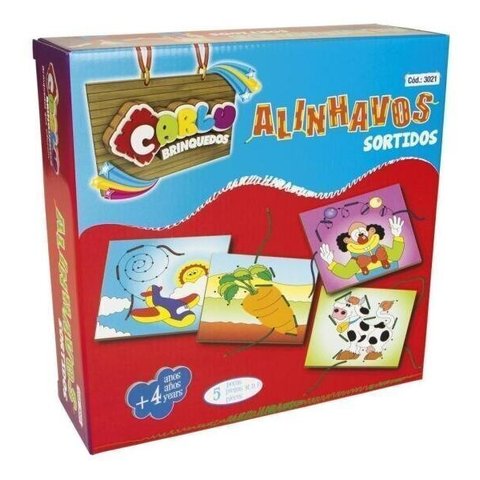 Alinhavo Sortidos Material Educativo Coordenação Motora Fina