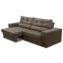 Ver imagem 7 de Sofá Retrátil e Reclinável 2 Lugares 1,50m com Molas Milão Suede Cappuccino Mirra Decor
