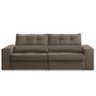 Sofá Retrátil e Reclinável 2 Lugares 1,50m com Molas Milão Suede Cappuccino Mirra Decor - 4