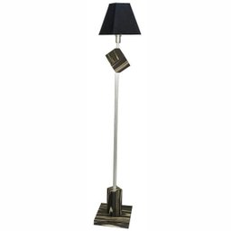 Luminária de Chão Cúpula Clássica Base MDF e Metal 71 JD Molina - 1