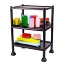 Ver imagem 1 de Estante Modular 3 Andares Retangular Polipropileno Alta Resistência Porta Objetos Brinquedos