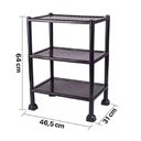 Ver imagem 7 de Estante Modular 3 Andares Retangular Polipropileno Alta Resistência Porta Objetos Brinquedos