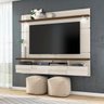 Painel Suspenso Lana 180cm para Tv Até 60 Polegadas Madetec Off White/Savana Cestaplus - 1