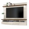 Painel Suspenso Lana 180cm para Tv Até 60 Polegadas Madetec Off White/Savana Cestaplus - 2