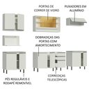 Ver imagem 5 de Armário de Cozinha Completa 280cm Branco Genova Madesa 04SR