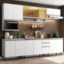 Ver imagem 1 de Armário de Cozinha Completa 280cm Branco Genova Madesa 04SR
