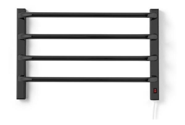 Toalheiro Térmico 110V Para 1 Toalha Fio Lado Direito Preto - 1