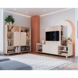 Estante Aurora 1 Porta Be Mobiliário - 2