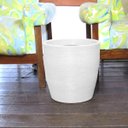 Ver imagem 2 de Vaso Planta 30x30 Oval Moderno Polietileno - BRANCO 006