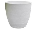 Ver imagem 1 de Vaso Planta 30x30 Oval Moderno Polietileno - BRANCO 006