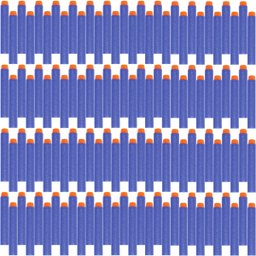 120 Dardos Refil Reposição Munição Lançadora Dardos Pistola Arminha Tipo Nerf Shoot Importway - 4