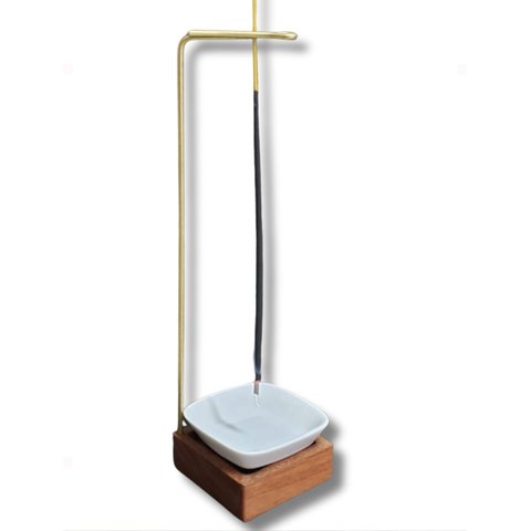 Porta Incenso Invertido Quad Copo Porcelana 1cx Insenso