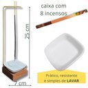 Ver imagem 4 de Porta Incenso Invertido Quad Copo Porcelana 1cx Insenso