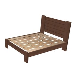 Cama Casal Malbec Madeira Maciça Angelim Pedra/tauari Tabaco - 6