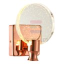 Ver imagem 2 de Arandela Led Cristal Vidro Redondo Bolhas Moderna 7w