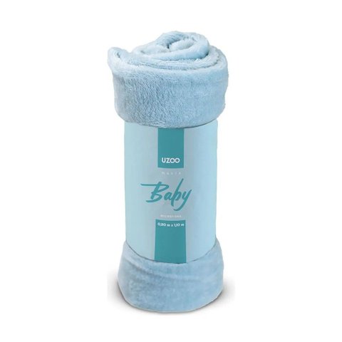 Manta Soft de Microfibra para Bebês 90x110cm - Azul
